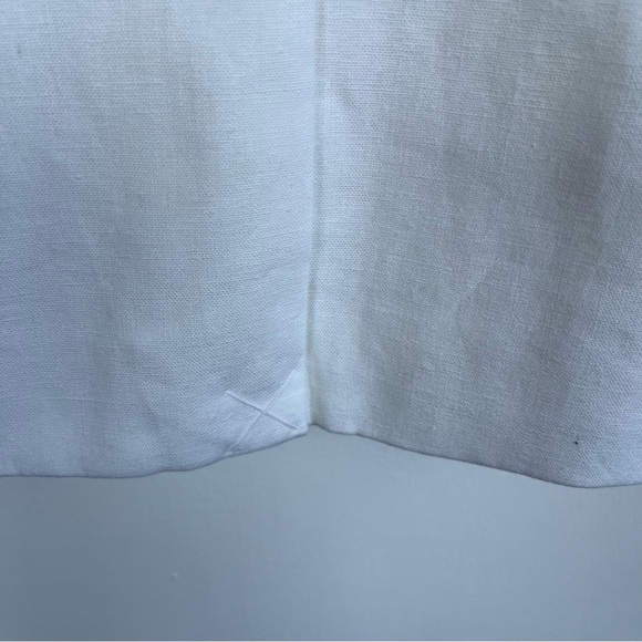 J.Crew Size 2 Petite linen-blend one-button blazer Women’s White - Picture 9 of 13